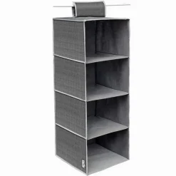 ORGANIZER PER ARMADIO CON 4 RIPIANI PORTA OGGETTI SALVASPAZIO 80X30X30 CM 69702