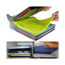 ORGANIZER PER MAGLIETTE SALVASPAZIO T-SHIRT PIEGHEVOLE CABINA ARMADIO CASSETTO