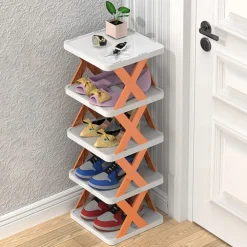 ORGANIZER PER SCARPIERA VERTICALE MONTAGGIO RAPIDO 7 LIVELLI RIPIANO PIEGHEVOLE