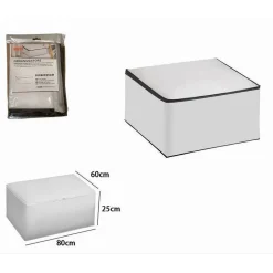 ORGANIZER PER VESTITI SCATOLE PIEGHEVOLI SALVASPAZI CONTENITORE 80X60X25CM 87423