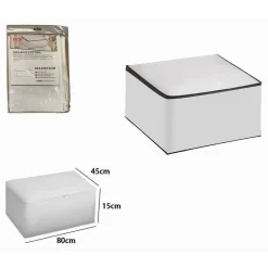 ORGANIZER PER VESTITI SCATOLE PIEGHEVOLI SALVASPAZI CONTENITORE 80X45X15CM 87421