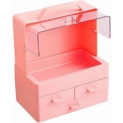 ORGANIZER PORTA TRUCCHI BOX PORTAGIOIE IMPERMEABILE ESPOSITORE PER COSMETICI ABS