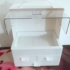 ORGANIZER PORTA TRUCCHI BOX PORTAGIOIE IMPERMEABILE ESPOSITORE PER COSMETICI ABS