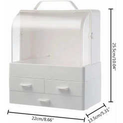 ORGANIZER PORTA TRUCCHI BOX PORTAGIOIE IMPERMEABILE ESPOSITORE PER COSMETICI ABS