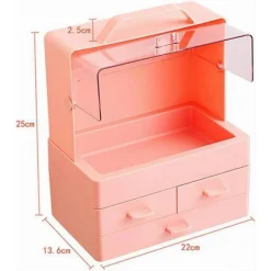 ORGANIZER PORTA TRUCCHI BOX PORTAGIOIE IMPERMEABILE ESPOSITORE PER COSMETICI ABS