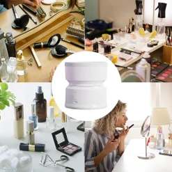 ORGANIZER PORTATILE AUTOMATICO STRUMENTO PER LA PULIZIA PROFONDA PENNELLI TRUCCO
