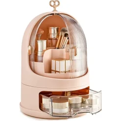 ORGANIZER PORTATILE MULTIFUNZIONALE ORGANIZZATORE COSMETICI GIOIELLI ANTIPOLVERE CASSETTO