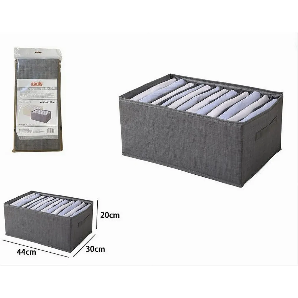 ORGANIZER SALVASPAZI ARMADI PIEGHEVOLE 12 SCOMPARTI CONTENITORE 44X20X30CM 87405