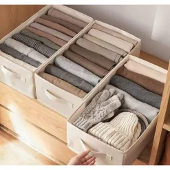 ORGANIZER SALVASPAZIO PER ARMADI SCATOLA PIEGHEVOLE 9 SCOMPARTI 36X20X25CM 87402