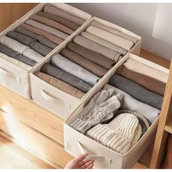 ORGANIZER SALVASPAZIO PER ARMADI SCATOLA PIEGHEVOLE 6 SCOMPARTI 36X20X25CM 87401