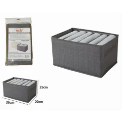 ORGANIZER SALVASPAZIO PER ARMADI SCATOLA PIEGHEVOLE 6 SCOMPARTI 36X20X25CM 87401