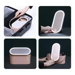 ORGANIZER SPECCHIO BOX PORTA TRUCCO PORTAGIOIE ESPOSITORE COSMETICI JK-21194