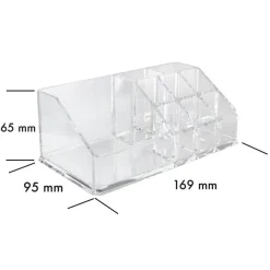 Organizer Trucchi e Cosmetici 9 Scomparti Organizzatore in Acrilico Trasparente