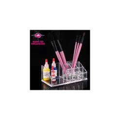 Organizer Trucchi e Cosmetici 9 Scomparti Organizzatore in Acrilico Trasparente