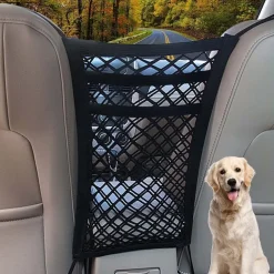 ORGANIZZATORE A RETE PER AUTO A 3 STRATI PER CANI TRA SEDILI POSTERIORI ORGANIZER
