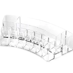 ORGANIZZATORE COSMETICI CURVO ESY_10247 ESPOSITORE 19 COMPARTI ORGANIZER MAKE UP