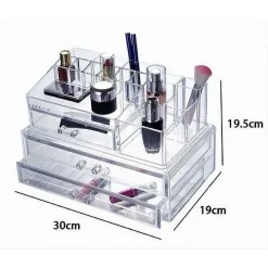 ORGANIZZATORE COSMETICI MAKE UP ESY_10258 ESPOSITORE ORGANIZER 15 COMPARTI