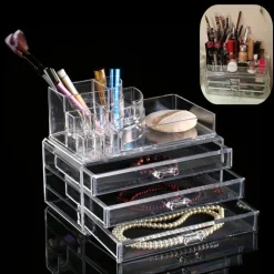 ORGANIZZATORE PORTATRUCCO COSMETICI BOX TRUCCO PORTA TRUCCHI ROSSETTI MAKE UP