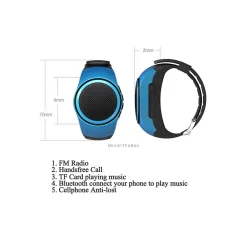 orologio bluetooth altoparlante cinturino sport wireless mini speaker vivavoce