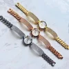 OROLOGIO BRACCIALE POLSO DONNA ZCC QUARZO ACCIAIO BRILLANTINI CLASSICO MODERNO