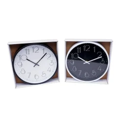 OROLOGIO DA PARETE ANALOGICO ROTONDO CUCINA STANZA CASA ARREDAMENTO 25 CM 206707