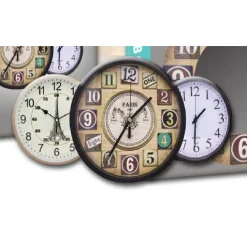 OROLOGIO DA PARETE MURO DIAMETRO 30CM CASA CUCINA VARI MODELLI ASSORTITI TX-9143