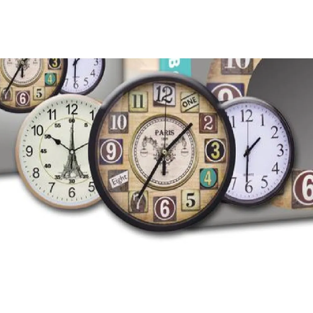 OROLOGIO DA PARETE MURO DIAMETRO 30CM CASA CUCINA VARI MODELLI ASSORTITI TX-9143