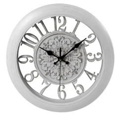 OROLOGIO DA PARETE MURO TONDO SILENZIOSO 31 X 4 CM VINTAGE SHABBY CHIC 798078