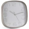 OROLOGIO DA PARETE QUADRATO 30X6 CM ELEGANTE SILENZIOSO COLORI ASSORTITI 684104
