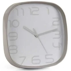 OROLOGIO DA PARETE QUADRATO 30X6 CM ELEGANTE SILENZIOSO COLORI ASSORTITI 684104