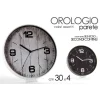 OROLOGIO DA PARETE TONDO MOVIMENTO SILENZIOSO 30X4CM PLASTICA VARI COLORI 738869