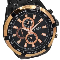 OROLOGIO DA POLSO ANALOGICO WATCH QUARZO BLACK SILVER CURREN 8023 IMPERMEABILE