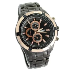 OROLOGIO DA POLSO ANALOGICO WATCH QUARZO BLACK SILVER CURREN 8023 IMPERMEABILE