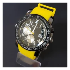 OROLOGIO DA POLSO BENCHI D9652A UOMO ANALOGICO QUARZO SPORTIVO CASUAL GIALLO