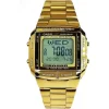OROLOGIO DA POLSO CASIO DB-360G-9ADF DIGITALE DATABANK UNISEX ACCIAIO ORO