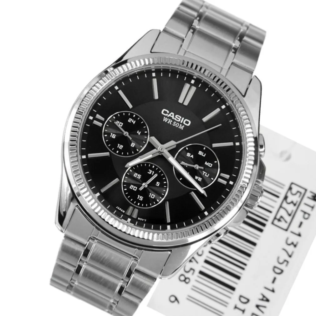 OROLOGIO DA POLSO CASIO MTP-1375D-1AVDF ANALOGICO UOMO ACCIAIO