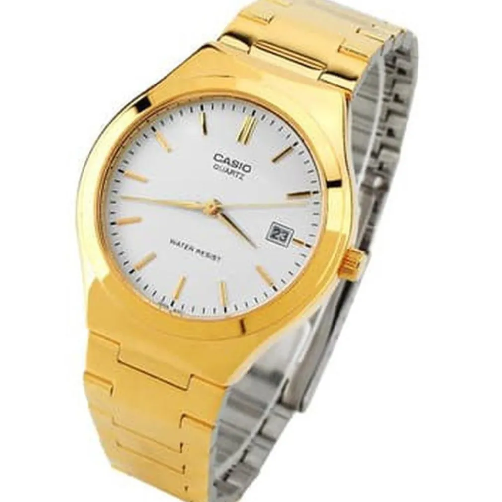 OROLOGIO DA POLSO CASIO MTP-1170N-7ARDF ANALOGICO UOMO ACCIAIO DATA DORATO