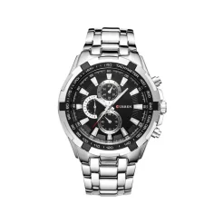 OROLOGIO DA POLSO CURREN 8023 UOMO ANALOGICO QUARZO CINTURINO IN METALLO DESIGN