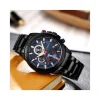 OROLOGIO DA POLSO CURREN 8275 UOMO ANALOGICO QUARZO BUSINESS NERO BLU