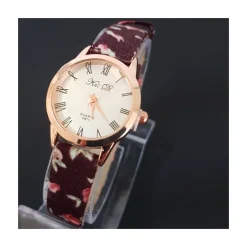 OROLOGIO DA POLSO FIORI VINTA DONNA ANALOGICO QUARZO MODERNO FASHION