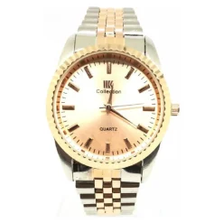 OROLOGIO DA POLSO IK COLLECTION ANALOGICO AL QUARZO SILVER ROSA QUADRANTE ROSA