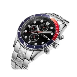 OROLOGIO DA POLSO UOMO AL QUARZO CON DATA QUADRANTE NERO CURREN 8028 ANALOGICO