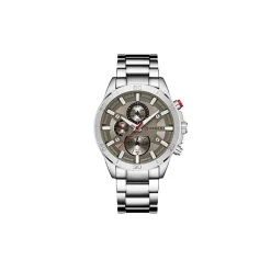 OROLOGIO DA POLSO UOMO CURREN 8275 SPORTIVO ANALOGICO CINTURINO ACCIAIO SILVER