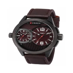 OROLOGIO DA POLSO UOMO CURREN ANALOGICO TONDO CUR111 COLORE MARRONE