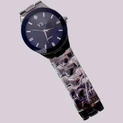 OROLOGIO DA POLSO YX UOMO ANALOGICO AL QUARZO FASHION BRILLANTINO QUADRANTE BLU