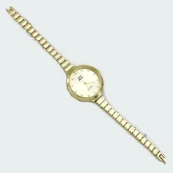 OROLOGIO DA POLSO ZCC DONNA ANALOGICO AL QUARZO ACCIAIO MODERNO FASHION DORATO