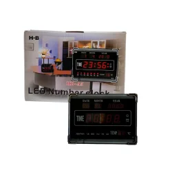 OROLOGIO DIGITALE A LED CON DATARIO TEMPERATURA ORARIO SVEGLIA A PARETE MURO