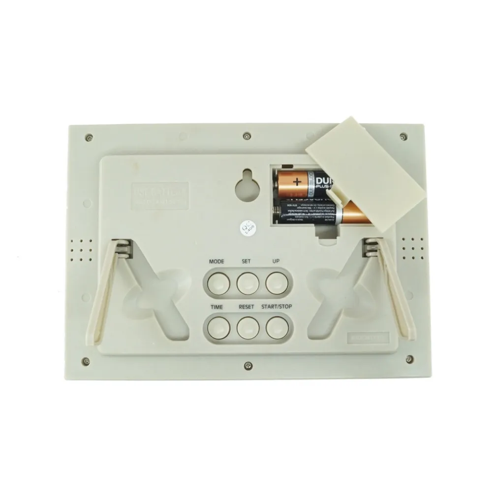 OROLOGIO DIGITALE DA PARETE DA SCRIVANIA TEMPERATURA DATARIO ALLARME CRONO 2304