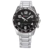 OROLOGIO POLSO CURREN 8107 UOMO ANALOGICO QUARZO MODERNO SILVER NERO