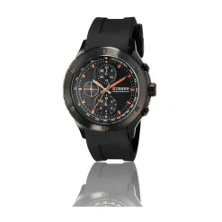 OROLOGIO POLSO CURREN 8165 UOMO SPORT ANALOGICO QUARZO NERO QUAD NERO